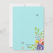 水差し花の招待状 招待状 (裏面)