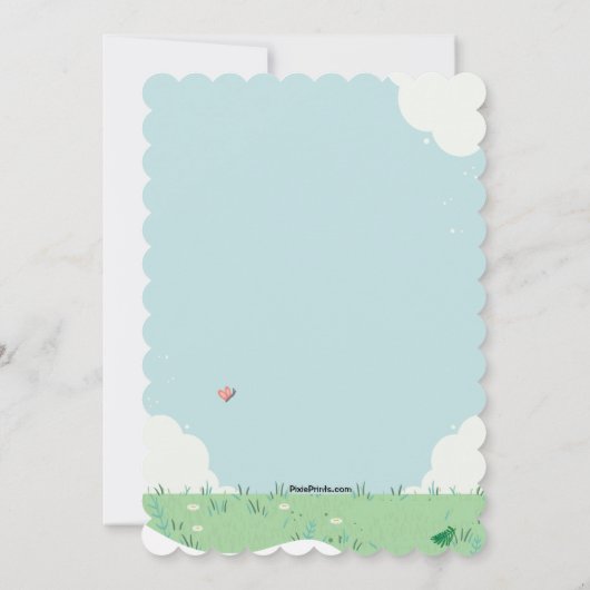 水差し花束 招待状 (裏面)