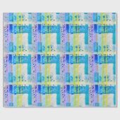 水市松模様に色ラッピング紙 ラッピングペーパー (フラット)