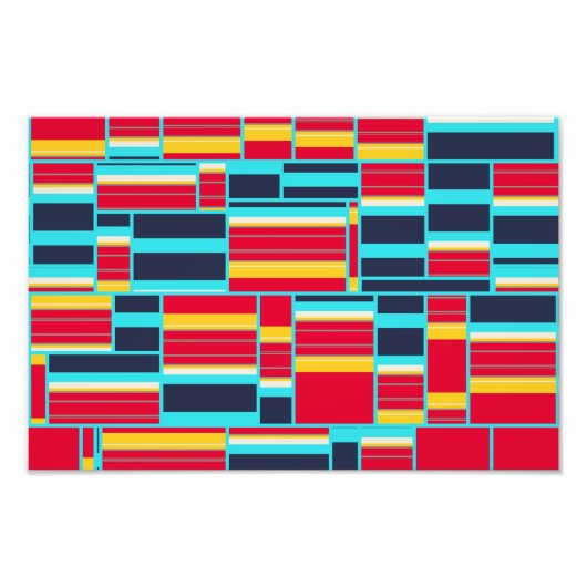 水平および垂直ストライプ方向 フォトプリント            (正面)