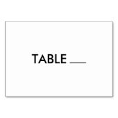 水平お祝い一般テーブル番号カード テーブルナンバー (裏面)