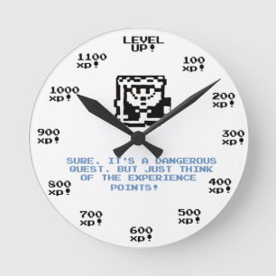 "水平な上り! "レトロの賭博RPGの時計 ラウンド壁時計