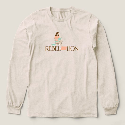 水平な反抗 トライブレンドＴシャツ (デザイン正面)