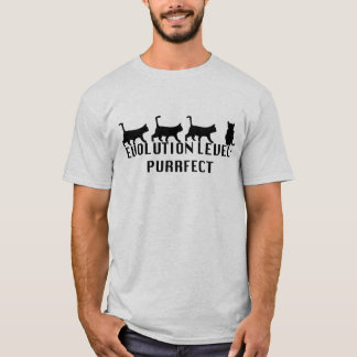 水平な進化: Purrfect! Tシャツ
