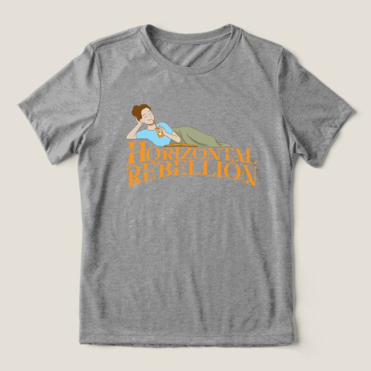 水平の反乱 トライブレンドTシャツ (デザイン正面)