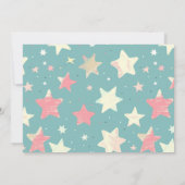 水平の天空1番目の誕生日パーティー 招待状 (裏面)