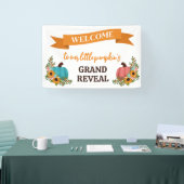 水平の小さなカボチャのジェンダーが歓迎を明らかにする 横断幕 (トレードショー)