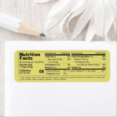 水平はちみつ栄養ファクト製品 ラベル (インサイチュ)