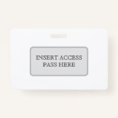 水平カスタムIDバッジ バッジ (裏面)