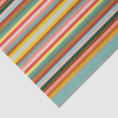 水平カラフルレトロストライプ 薄葉紙 (詳細)