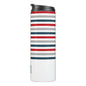 水平カラフル海軍ストライプ タンブラー (回転右)