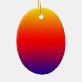 水平カラーのスペクトル–1 セラミックオーナメント (裏面)