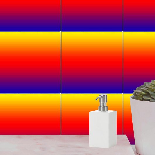 水平カラーのスペクトル–1 タイル