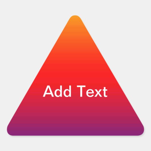 水平カラーのスペクトル–1 三角形シール (正面)