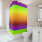 水平カラーのスペクトル–3シャワーカーテン シャワーカーテン (インサイチュ)