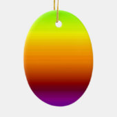 水平カラーのスペクトル–3 セラミックオーナメント (裏面)