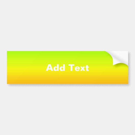 水平カラーのスペクトル–3 バンパーステッカー (正面)