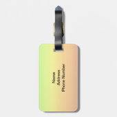 水平カラーのスペクトル–3 ラゲッジタグ (裏面縦)