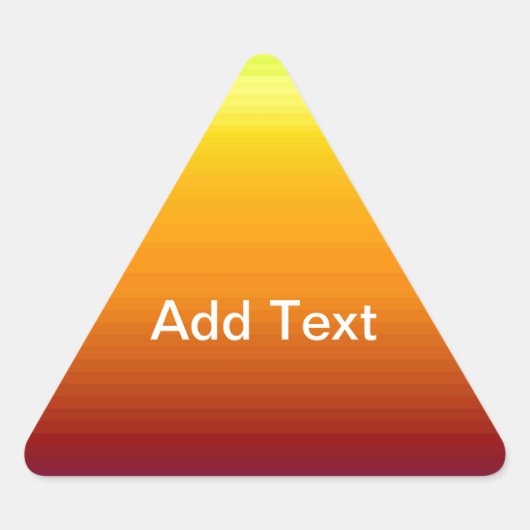 水平カラーのスペクトル–3 三角形シール (正面)