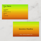 水平カラーのスペクトル–3 名刺 (正面/裏面)