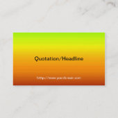 水平カラーのスペクトル–3 名刺 (裏面)