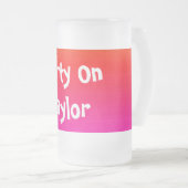 水平カラーのスペクトル – 4 フロストグラスビールジョッキ (正面右)