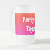 水平カラーのスペクトル – 4 フロストグラスビールジョッキ (正面左)