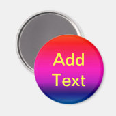 水平カラーのスペクトル – 4 マグネット (正面/裏面)