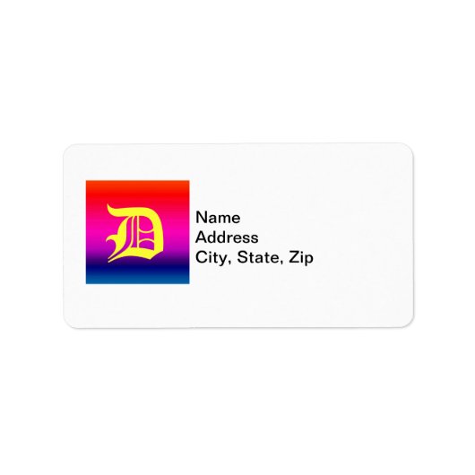 水平カラーのスペクトル – 4 ラベル (正面)