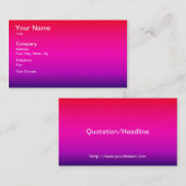 水平カラーのスペクトル – 4 名刺 (正面/裏面)