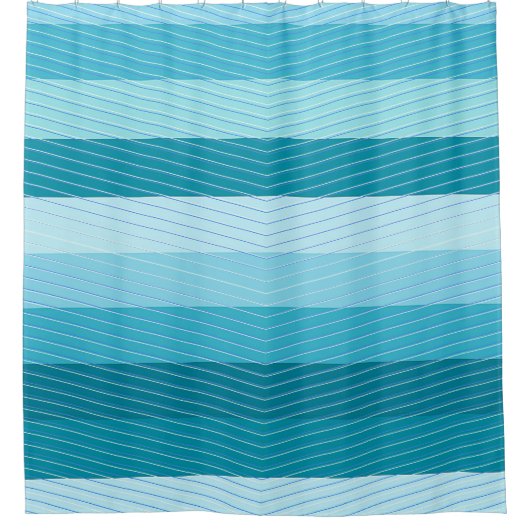 水平カラー色相 シャワーカーテン (正面)