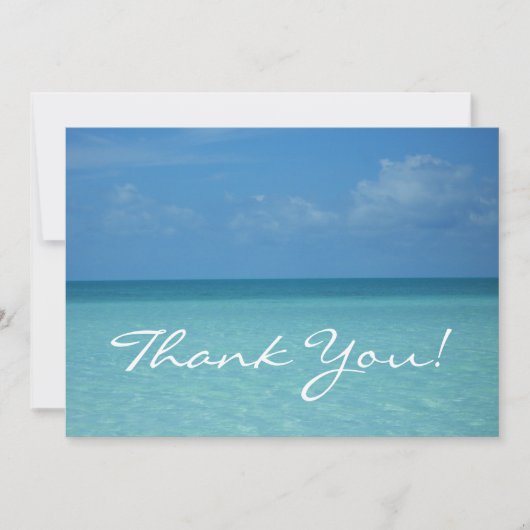 水平カリブのサンキューカード サンキューカード (正面)