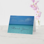 水平カリブのサンキューカード 箔グリーティングカード (蘭)