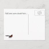 水平カリブの日付はがきを保存 案内ポストカード (裏面)