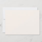 水平クリーム結婚詳細 招待状 (裏面)