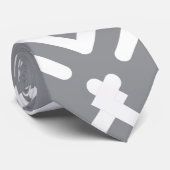 水平ジグザグ幾何パターン ネクタイ (ロール)