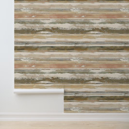 水平スケッ芸術的チライン土色インク 壁紙