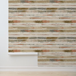 水平スケッ芸術的チライン土色インク 壁紙