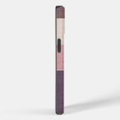 水平ストライプバラベージュブラウンダスティ Case-Mate iPhoneケース (裏面 / 右)