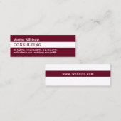 水平ストライプ線 スキニー名刺 (正面/裏面)