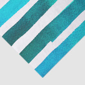 水平ティール（緑がかった色）とホワイトウォーターストライプの色 薄葉紙 (詳細)