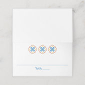 水平テント折り曲げ折り曲げ座席表 プレイスカード (外部開封)