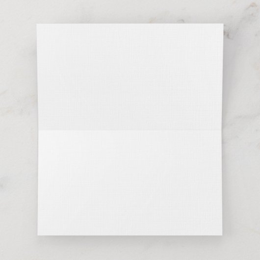 水平テント折り畳み座席表 プレイスカード (内部開封)