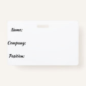 水平バッジ バッジ (裏面)