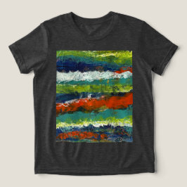 水平パターン トライブレンドTシャツ