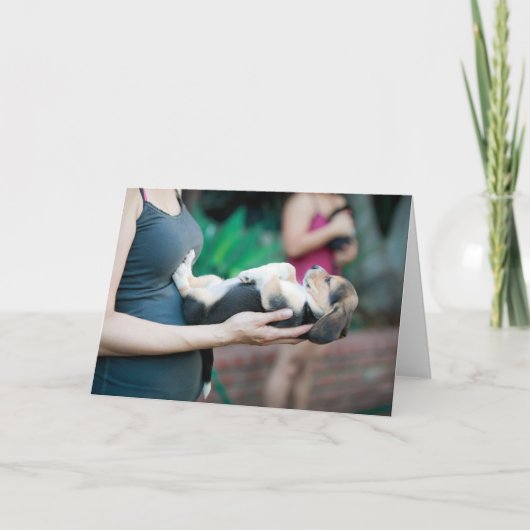 水平ベーグルベビー カード (正面)