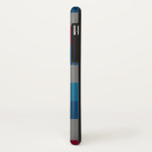 水平ボルガーリードー線パターン Case-Mate iPhoneケース (裏面/左)