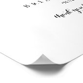 水平リハモダンーサルディナーウェルカムサイン ポスター (角)