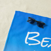 水平会社ロゴ熱帯ビーチクライアントの贈り物 ビーチタオル (インサイチュ)