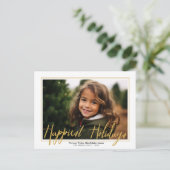 水平方向の写真 – 最も幸せなスクリプト白縁ど- シーズンポストカード (スタンド正面)